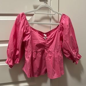Pink baby doll top!